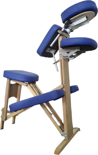 Medicin Wooden Portable Blue Massage and Physiotherapy Chair 85x57cm
