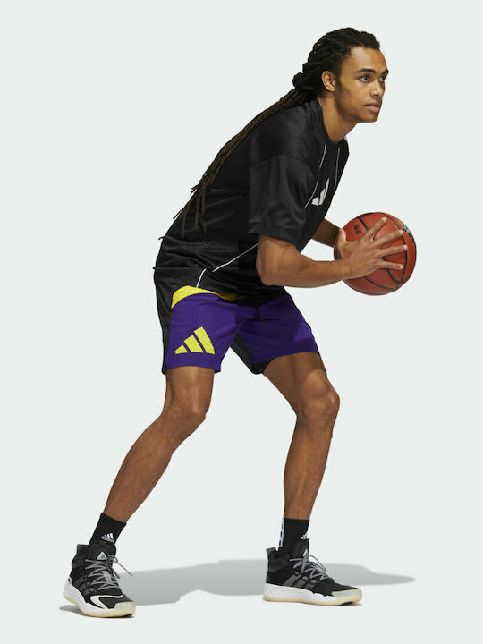 Galaxy Men's Athletic Shorts Black / Team Colleg Purple