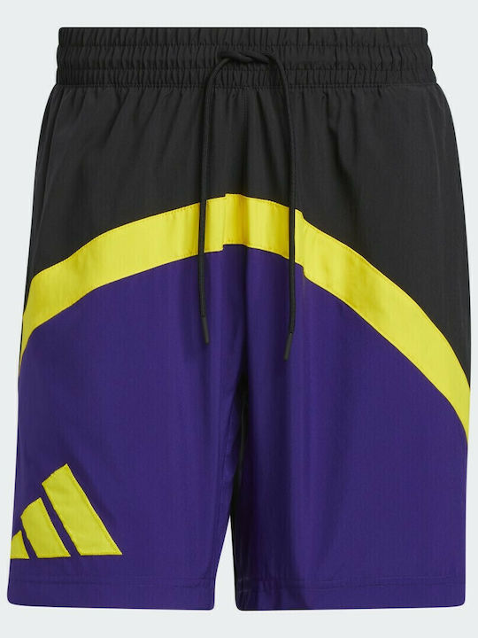 Galaxy Men's Athletic Shorts Black / Team Colleg Purple