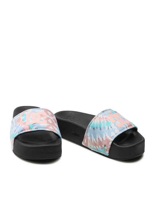 Platform Suede Women's Slides Light Blue