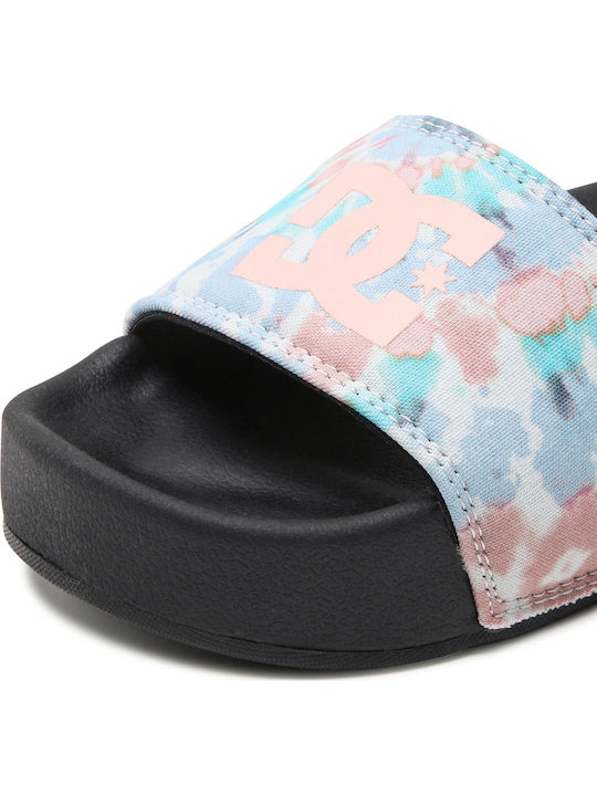 Platform Suede Women's Slides Light Blue