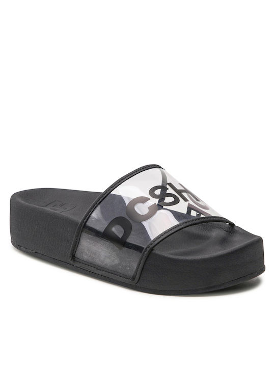 DC Frauen Flip Flops Transparent/Black