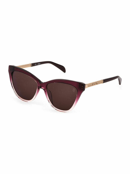 Tous Women's Sunglasses with Purple Frame and Brown Lens STOA85 0GFP