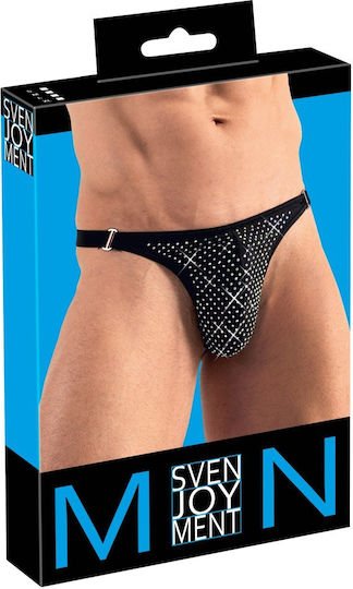 Svenjoyment Underwear Rhinestone String Black