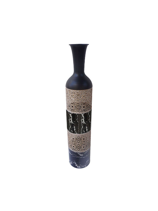 Inart Decorative Vase Black 16x16x83cm