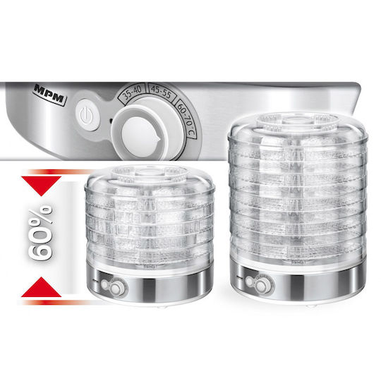 MPM MSG-11 Lebensmittel-Dehydrator mit 5 Regalen