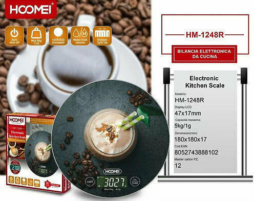 Hoomei Digital Kitchen Scale Up To 5kg Black