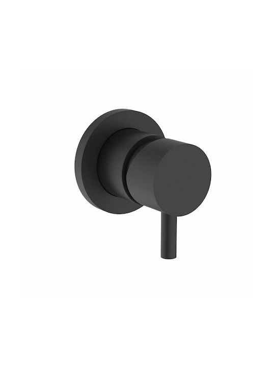Teorema New Jabil Built-in Faucet Mixer for Shower 1 Exit Black Matt