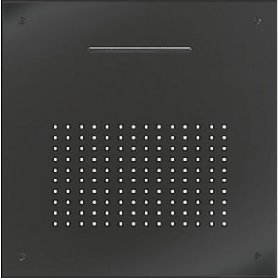 Almar Inox Square Showerhead Black Matt 50x50cm Square Temptation XL Dual Flow