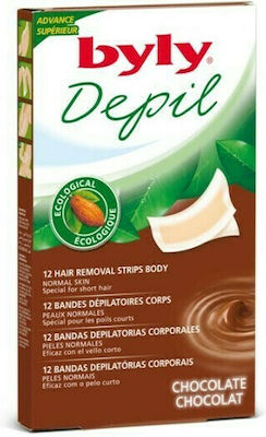 Byly Depil Ταινίες Αποτρίχωσης Chocolate 12τμχ