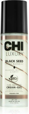 CHI Крем за стилизиране на косата Luxury Black Seed Oil Curl Defining Cream Gel за къдрави коси против наелектризиране 147мл CBS05