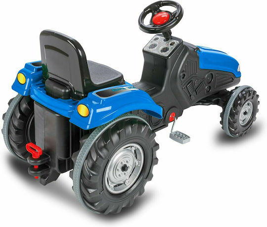 Fuß zu Boden mit Pedal Blau