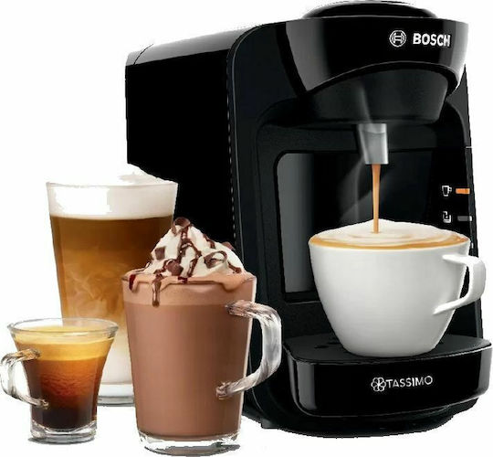Bosch Suny Καφετιέρα για Κάψουλες Tassimo Πίεσης 3.3bar Black