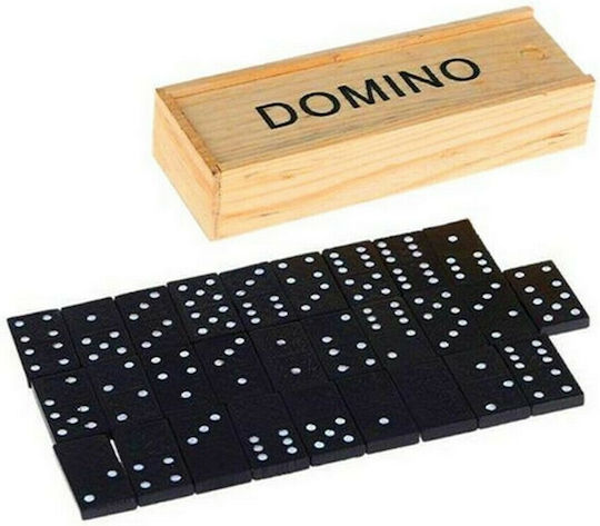 Board Game Domino Ξύλινη Κασετίνα for 2-4 Players 4+ Years Old (EN) Goki