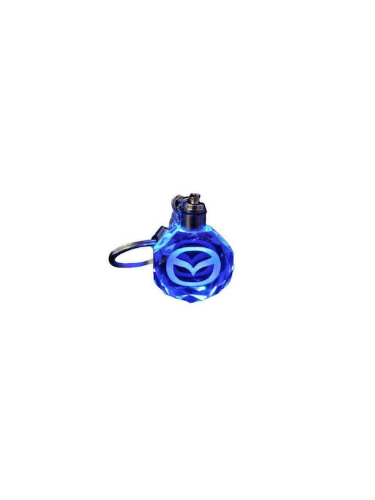 Mazda Keychain 3D Led Light Mazda Glass with LED