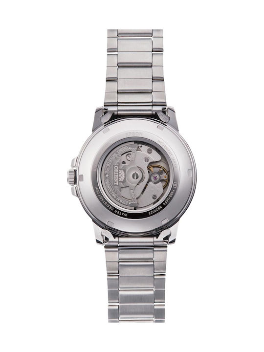 Orient Ceas Bărbați 42mm Automat Cu Brățară Din Metal Argintie