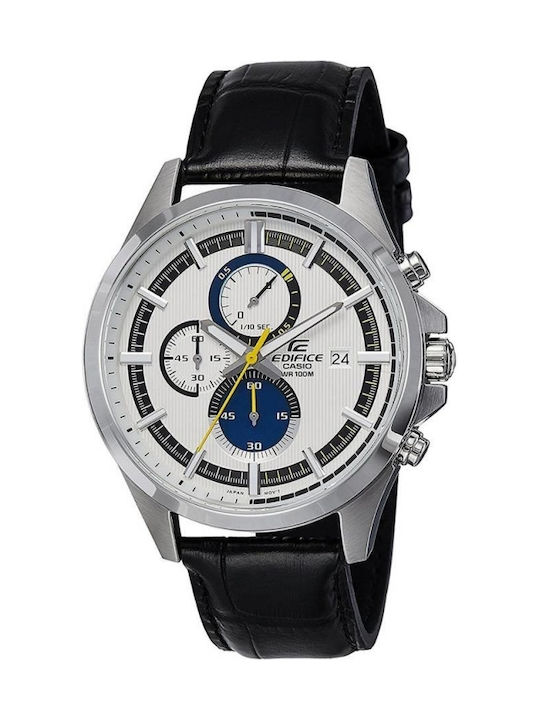Casio Active Racing Ανδρικό Ρολόι 47mm Χρονογράφος Μπαταρίας με Μαύρο Δερμάτινο Λουράκι