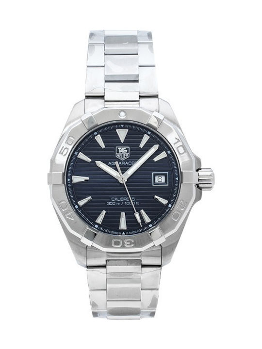 TAG Heuer Aquaracer Battery Watch with Metal Bracelet Silver