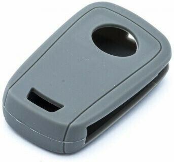 Silicone Car Key Cover Case Car Safety with 2 Buttons for Chevrolet / Opel Gray