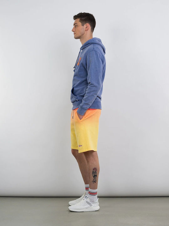 Herren Sweatshirt Jacke mit Kapuze und Taschen Blau