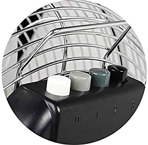 MPM Ανεμιστήρας Δαπέδου 100W Διαμέτρου 45cm Ασημί