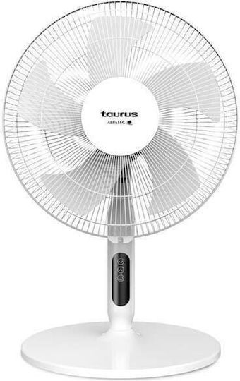 Taurus Ice Brise Ανεμιστήρας Ορθοστάτης 50W Διαμέτρου 40cm με Τηλεχειριστήριο Λευκός