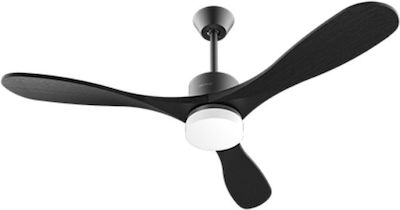 Cecotec Energysilence Aero 5290 Stone Pro 05982 Ventilator de Tavan 132cm cu Lumină și Telecomandă Negru