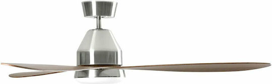 Lucci Air Whitehaven DC Ceiling Fan 143cm with Light Fixture Brushed Chrome