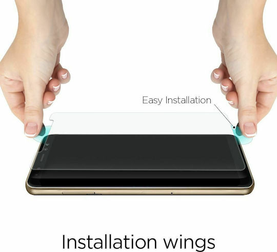 Spigen AlignMaster Full Face Tempered Glass Μαύρο (Galaxy M53 5G)