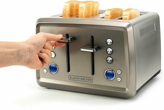 Black & Decker BXTO1960E ES9600120B Тостер 4 слота 1960W Черен