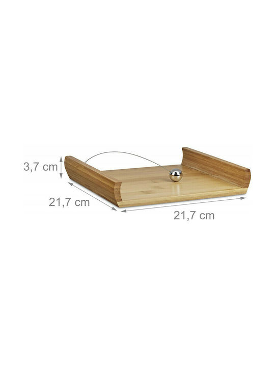 Relaxdays Suport pentru șervețele Lemn Maro 21.7x21.7x21.7cm 10020958