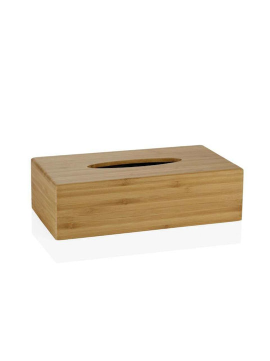 Andrea House Θήκη για Χαρτομάντηλα Ξύλινη Καφέ 26x13x7cm BA19050