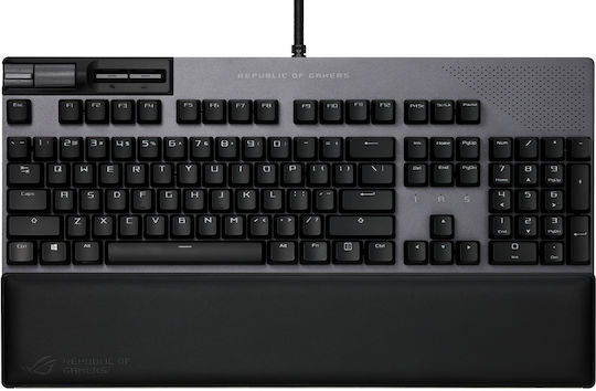 Asus ROG Strix Flare II Animate Tastatură Mecanică de Gaming cu ROG NX Red întrerupătoare și iluminare RGB Gunmetal