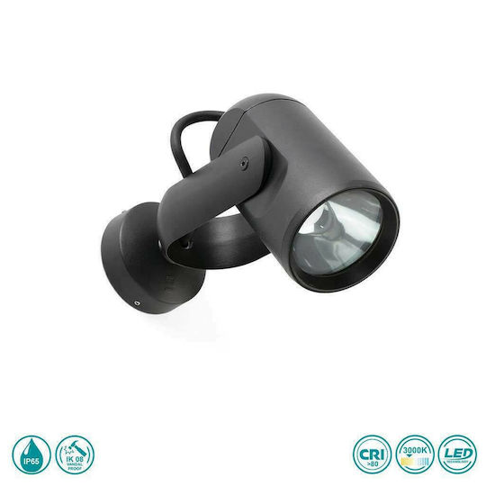 Faro Barcelona Επιτοίχιο Εξωτερικό Σποτ LED IP65 13W με Θερμό Λευκό Φως 20x7.7εκ.