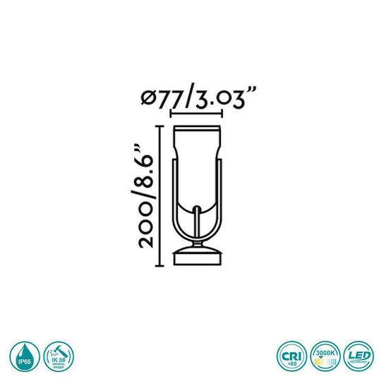 Faro Barcelona Επιτοίχιο Εξωτερικό Σποτ LED IP65 13W με Θερμό Λευκό Φως 20x7.7εκ.