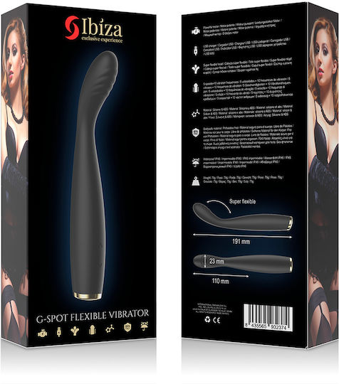 Ibiza G-Spot Flexible Vibrator Vibrator G-Spot 19cm Black
