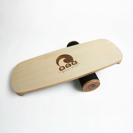 SCK Balance Board Brown 73.5x28cm With Diameter 10cm