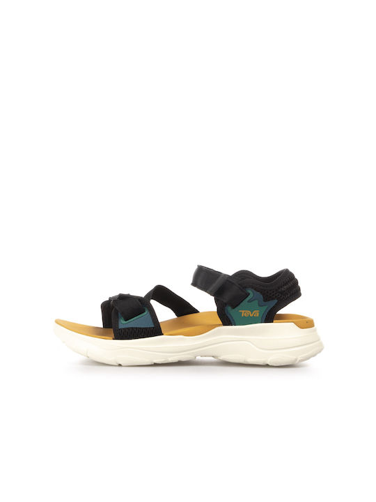 Teva Zymic Γυναικεία Σανδάλια Sporty Flatforms σε Μαύρο Χρώμα