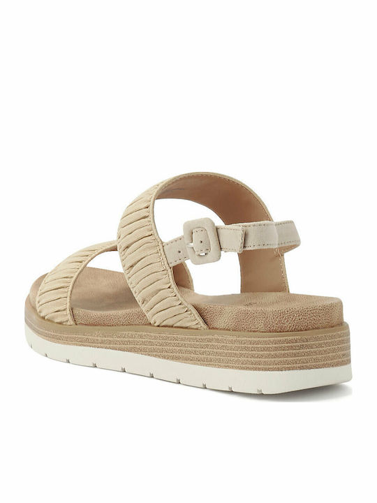 Women's Platform Shoes Beige 5-28108-28 355