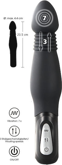 You2Toys Πρωκτικός Δονητής Μαύρος 23.5cm