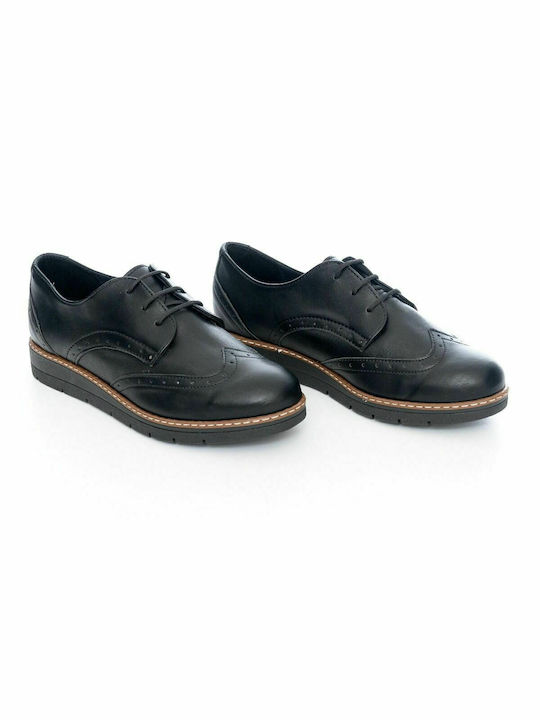 Si Bolleti 140 Oxfords pentru femei în Negru Culore