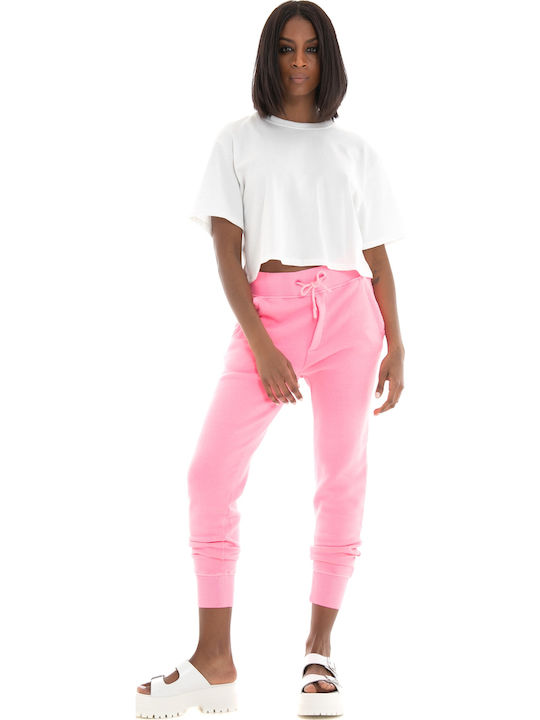 Tana Women's Summer Crop Top Cotton Short Sleeve White