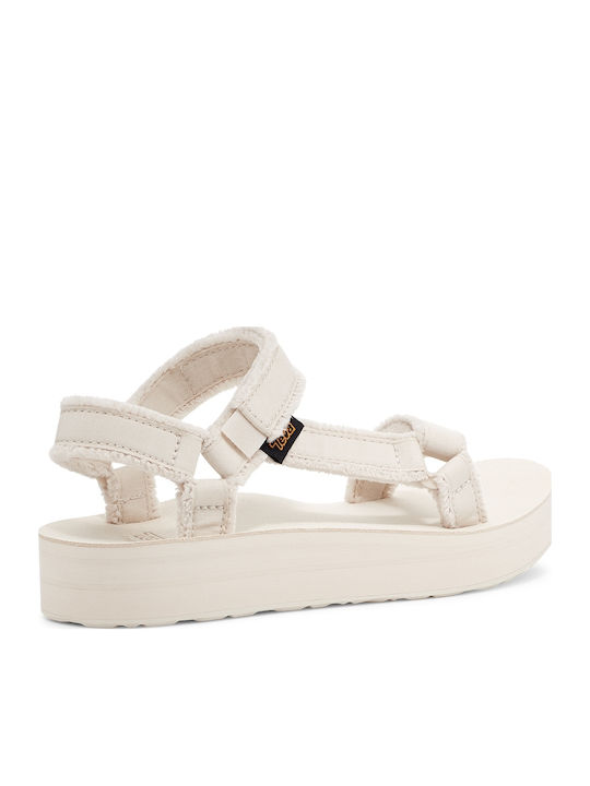 Women's Flat Sandals Sporty Ecru