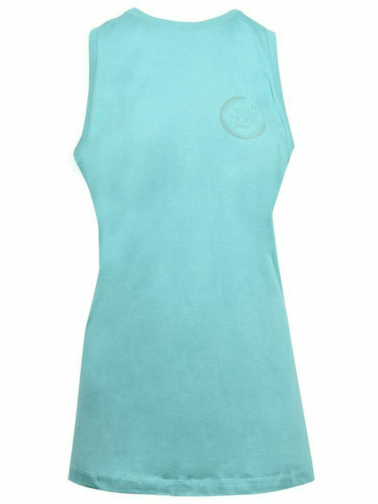 Bluza Damă Sport Fără Mâneci Turcoaz