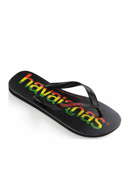 Top Logomania Men's Flip Flops Black