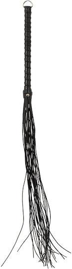 Zado Leather Flogger Cord Whip Black