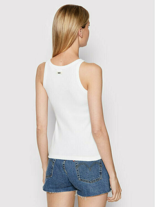 Levi's Women's Athletic Blouse Sleeveless White