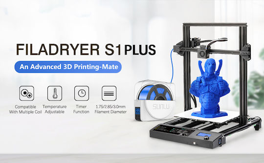 Sunlu Filadryer S1 Plus Filament Dryer Box with Capacity of 1 Reel and Display Screen