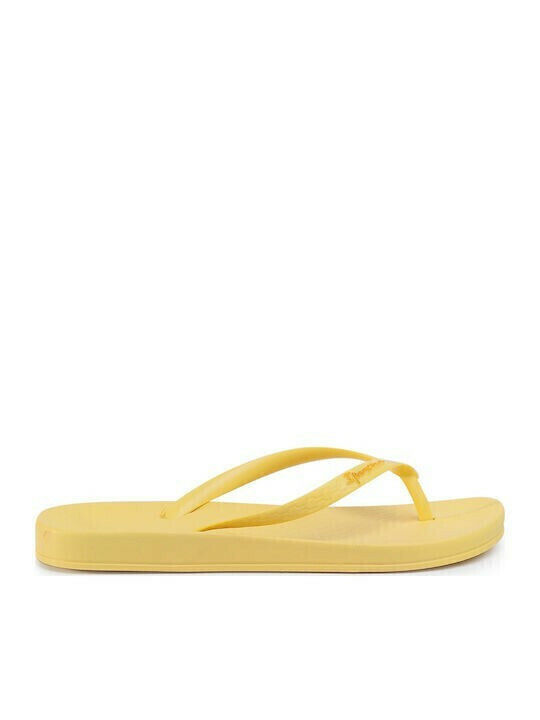 Women's Flip Flops in Yellow Color