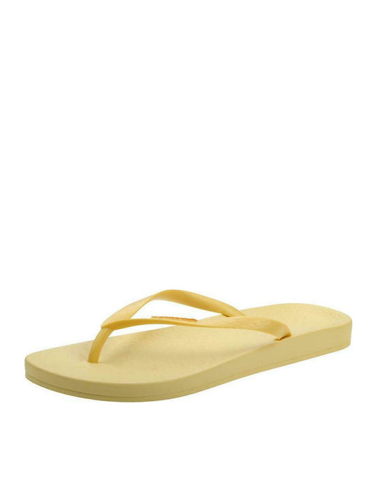 Women's Flip Flops in Yellow Color